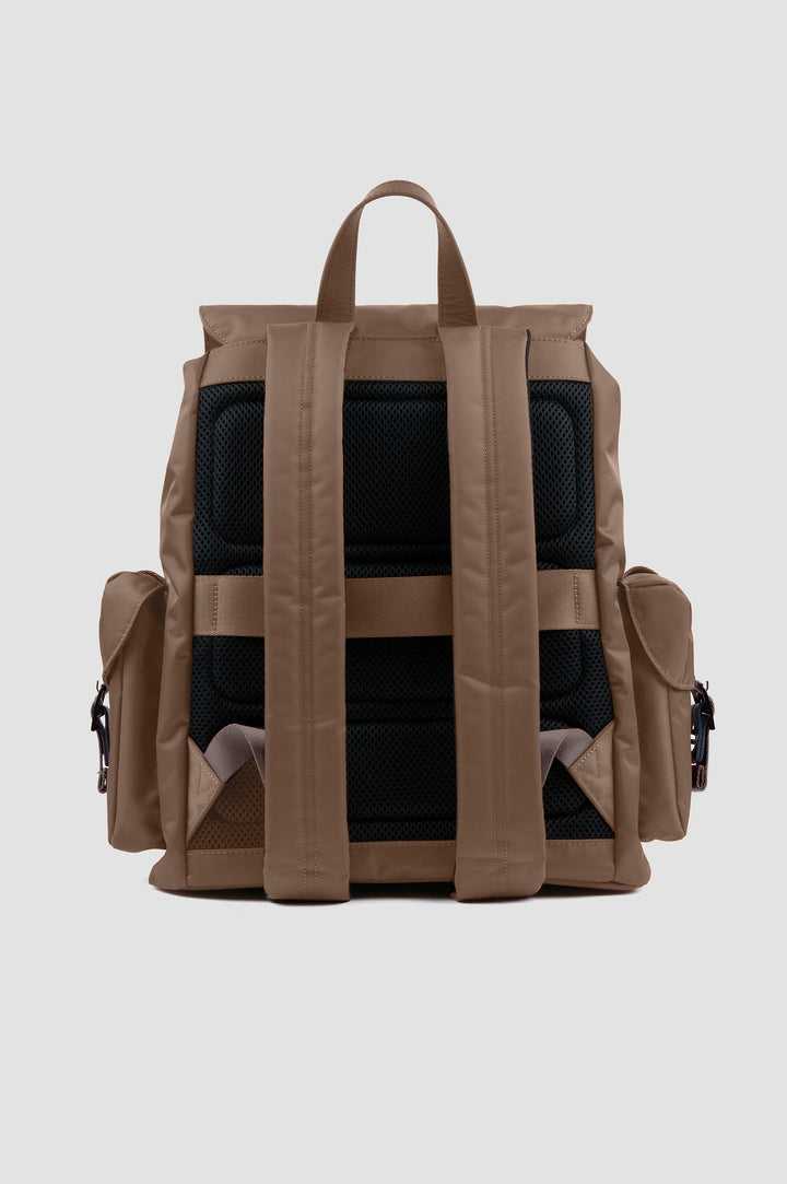 Paul & Shark Utility Nylon Bag with Leather Trim | Beige