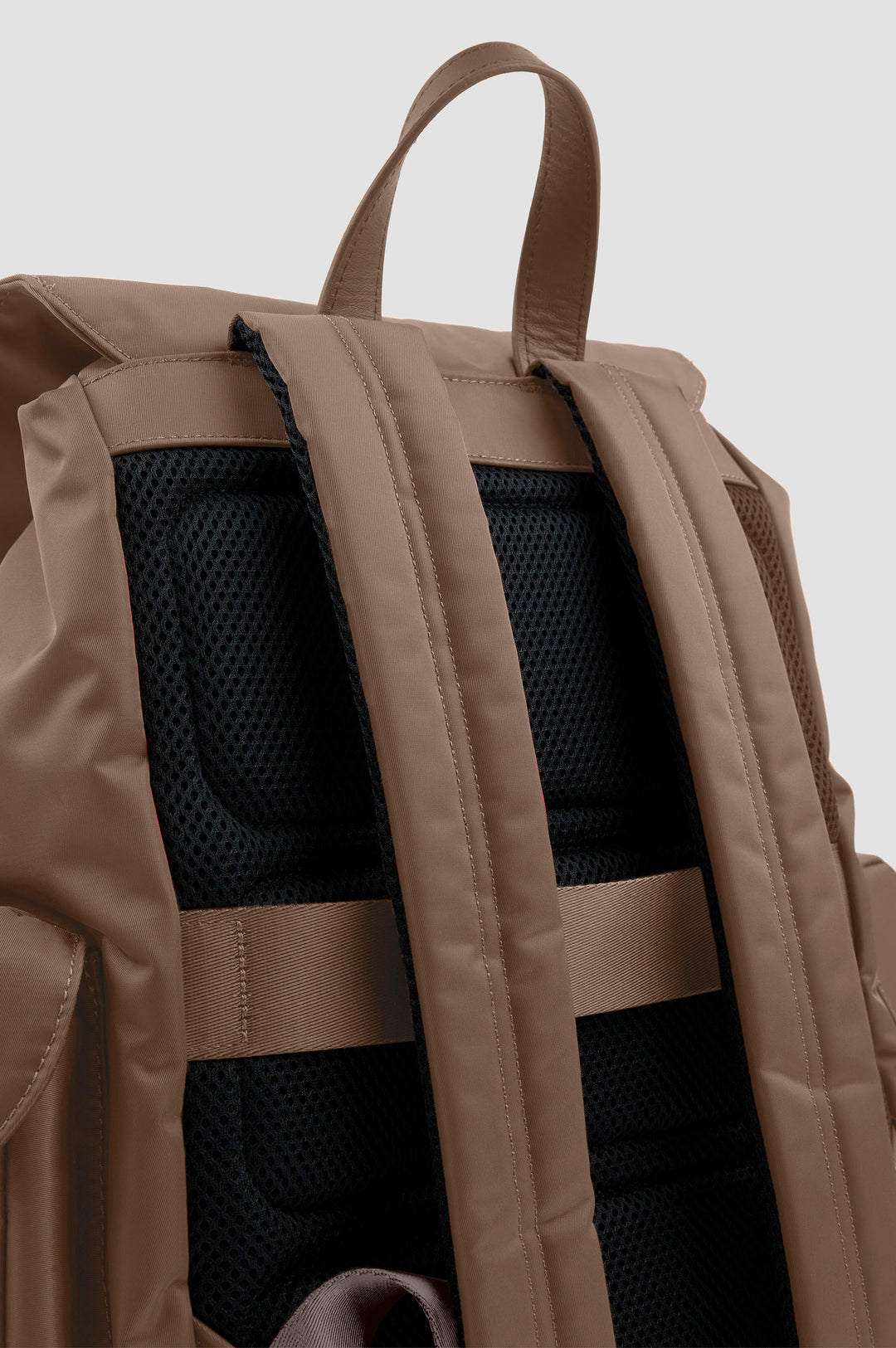 Paul & Shark Utility Nylon Bag with Leather Trim | Beige
