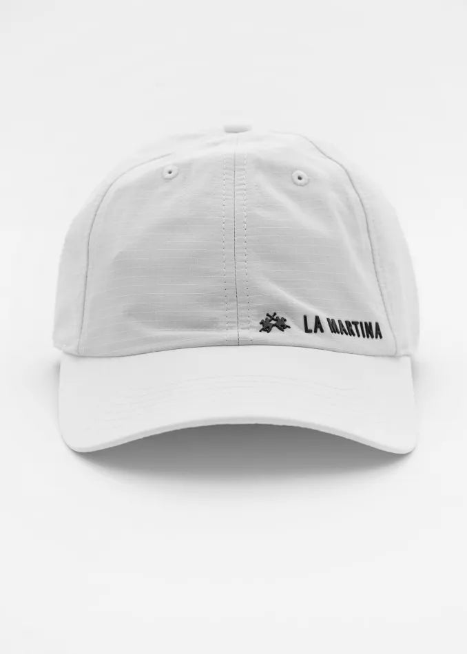 La Martina Baseball Cap in Synthetic Fabric-Yucatan | White