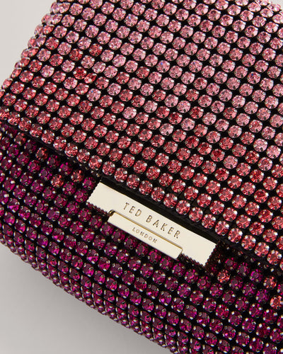 Ted Baker Gliters Crystal Mini Cross Body Bag | Bright Pink