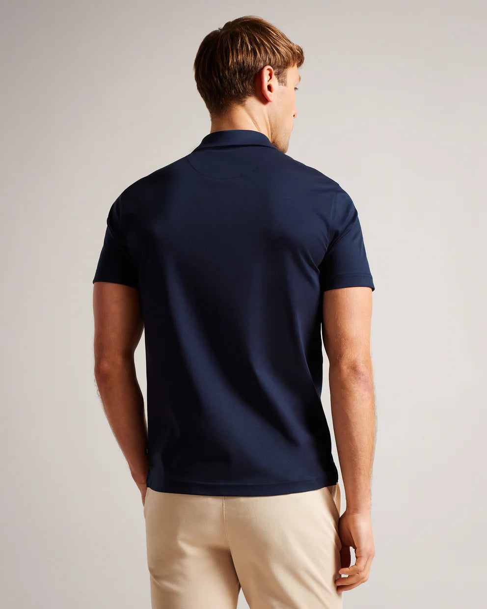 Ted Baker Zeiter Short Sleeve Slim Soft Touch Polo | Navy