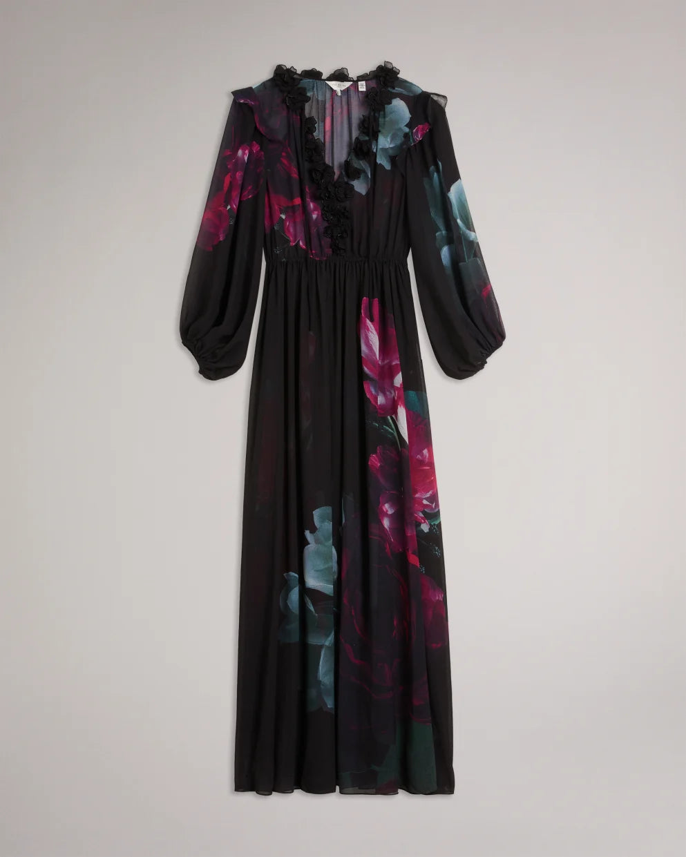 Ted Baker Gionnna Embroidered Maxi Dress | Black