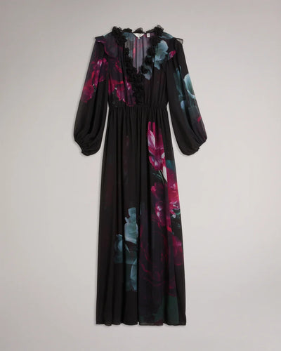 Ted Baker Gionnna Embroidered Maxi Dress | Black