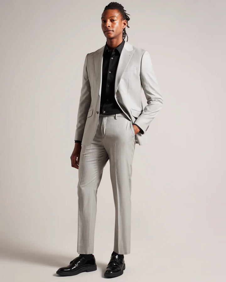 Ted Baker Lecce Long Sleeve Textured Stripe Shirt | Black