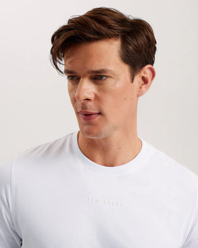 Ted Baker Wiskin Branded Regular Fit T-Shirt | White