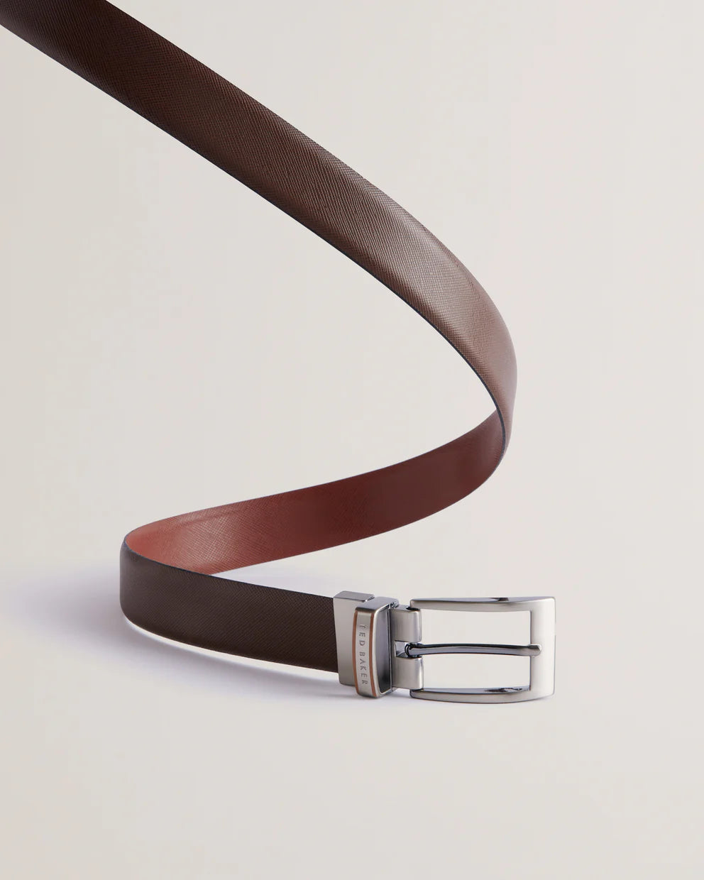 Ted Baker Colier Leather Reversible Belt | Brown/Chocolate