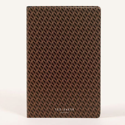 Ted Baker Printed A5 Notebook | Brown