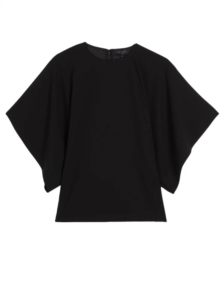 Ted Baker Cherika Bat Wing Sleeve Top | Black