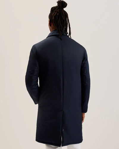 Ted Baker Marx Nylon Sateen Wadded Car Coat | Navy