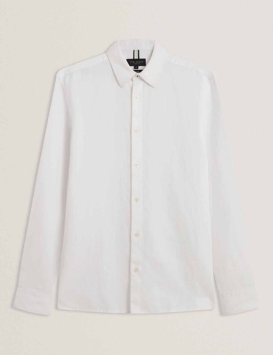 Ted Baker Zafra Regular Linen Shirt | White
