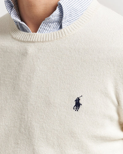 Ralph Lauren Wool and Cotton Pullover | Andover Cream