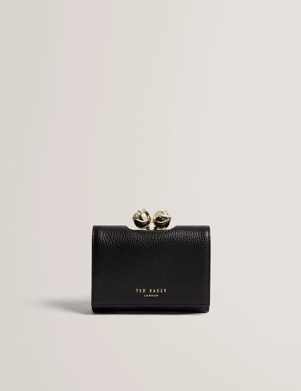 Ted Baker Roosa Detail Leather Small Bobble Purse | Black