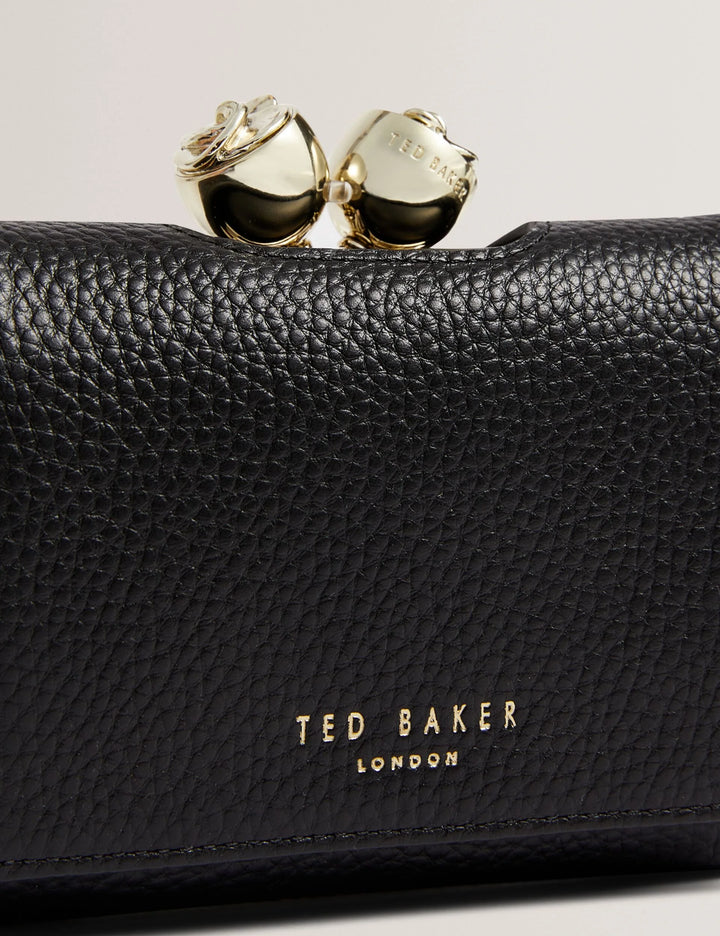 Ted Baker Roosa Detail Leather Small Bobble Purse | Black