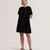 Ted Baker Convala Short Sleeve Pleated Mini Dress | Black