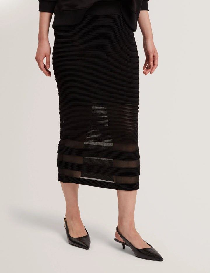 Ted Baker Cairie Knit Pencil Skirt with Invisible Panels | Black