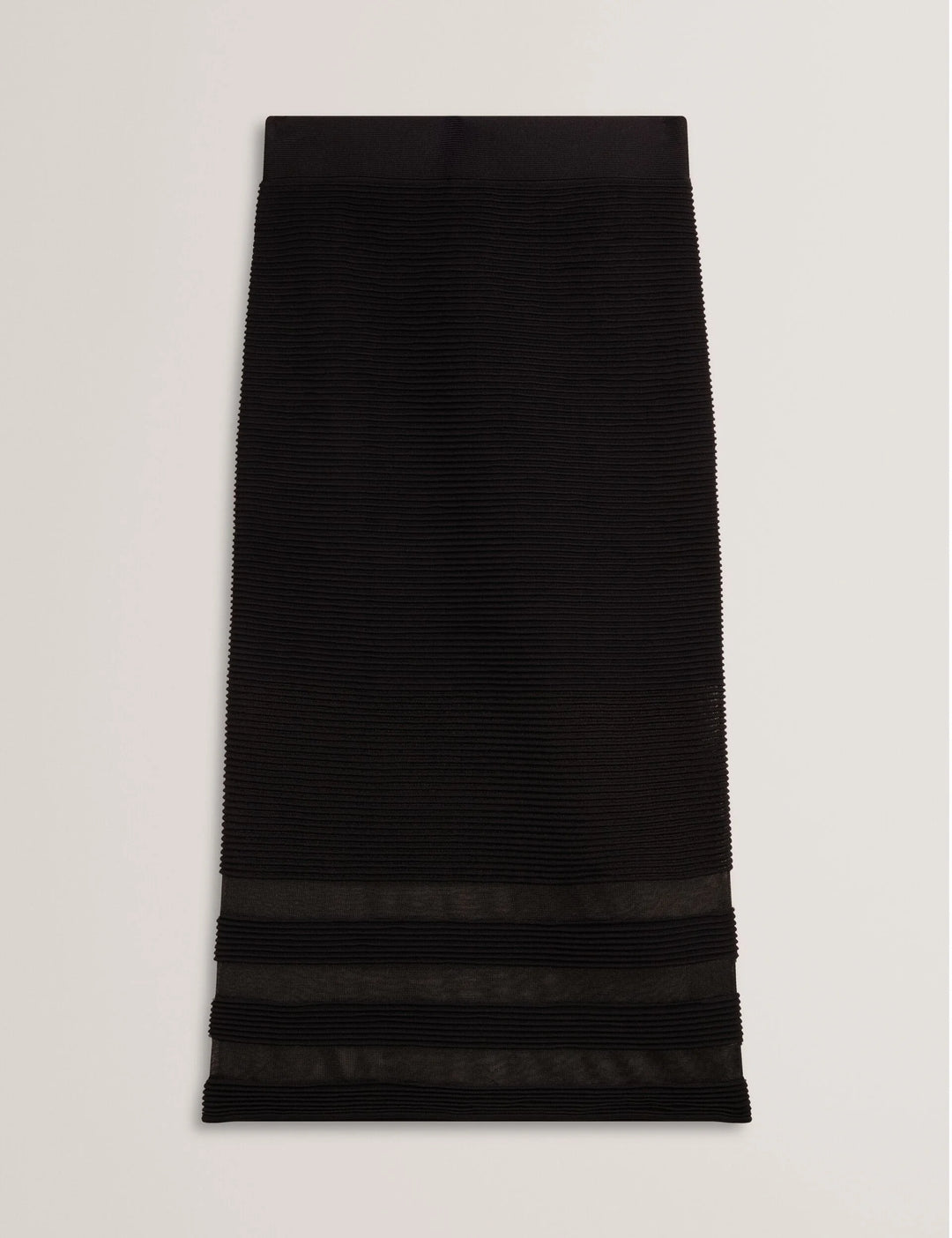 Ted Baker Cairie Knit Pencil Skirt with Invisible Panels | Black