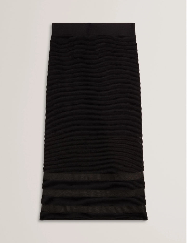 Ted Baker Cairie Knit Pencil Skirt with Invisible Panels | Black