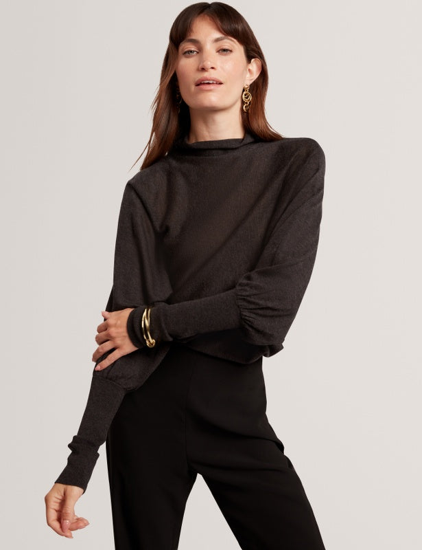 Ted Baker Jeania Funnel Neck Jumper | Charcoal