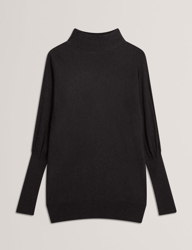 Ted Baker Jeania Funnel Neck Jumper | Charcoal