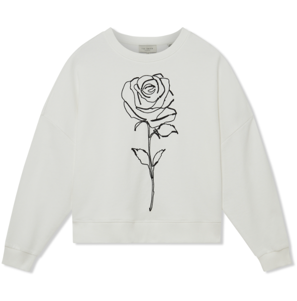 Ted Baker Marssia Printed Sweatshirt | Ivory