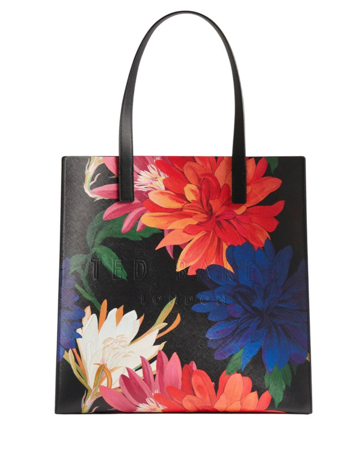 Ted Baker Amarly Printed Dahlia Large Icon Bag | Black