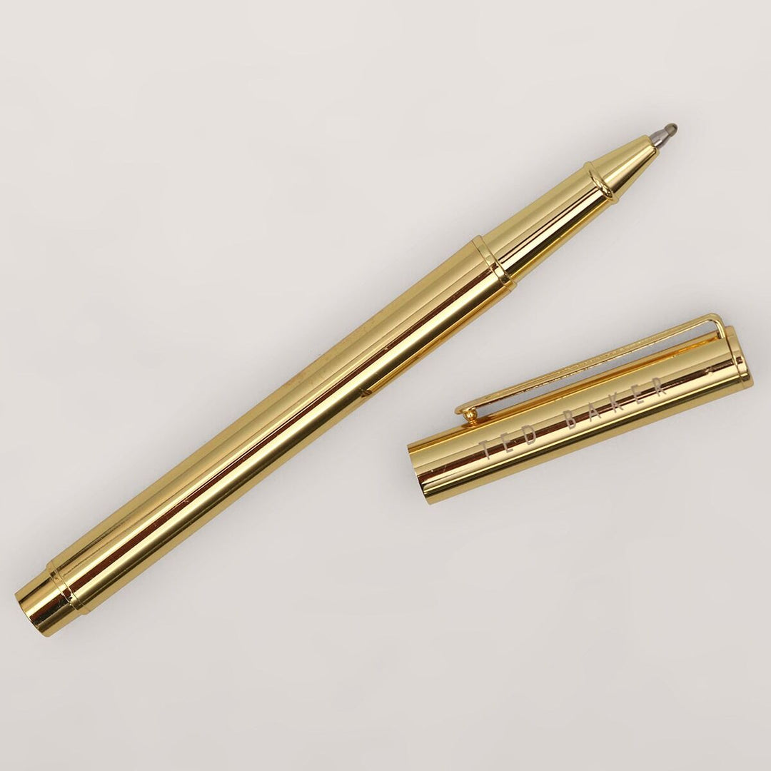 Ted Baker Petly Printed A6 Mini Notebook With Pen | Dark Green