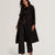 Ted Baker Rosell Long Length Wool Wrap Coat | Black