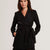Ted Baker Rosess Short Belted Wool Wrap Coat | Black
