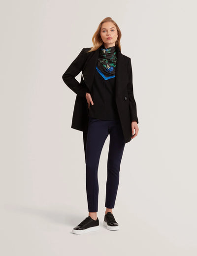 Ted Baker Rosess Short Belted Wool Wrap Coat | Black
