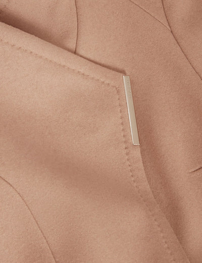 Ted Baker Rosess Short Belted Wool Wrap Coat | Camel