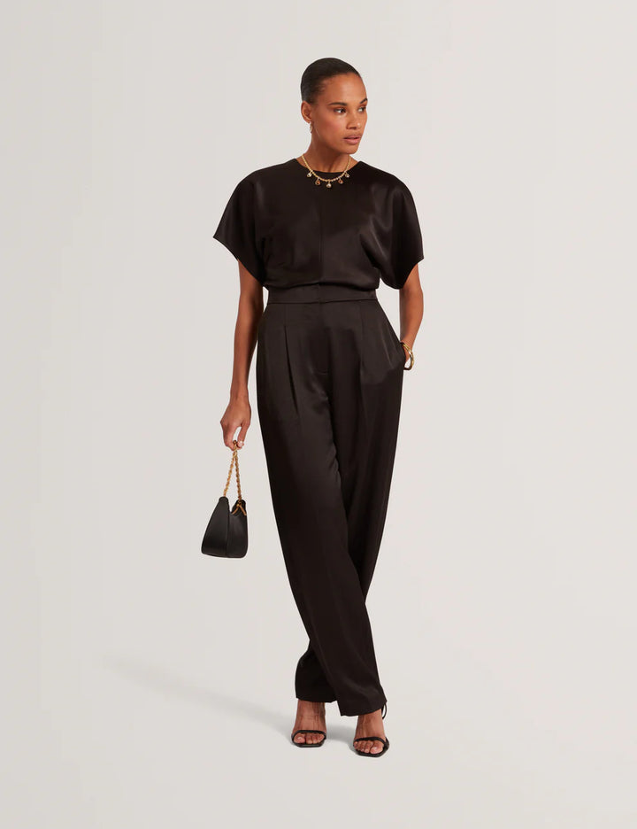 Ted Baker Marada Slouch Sleeve Waisted Top | Black