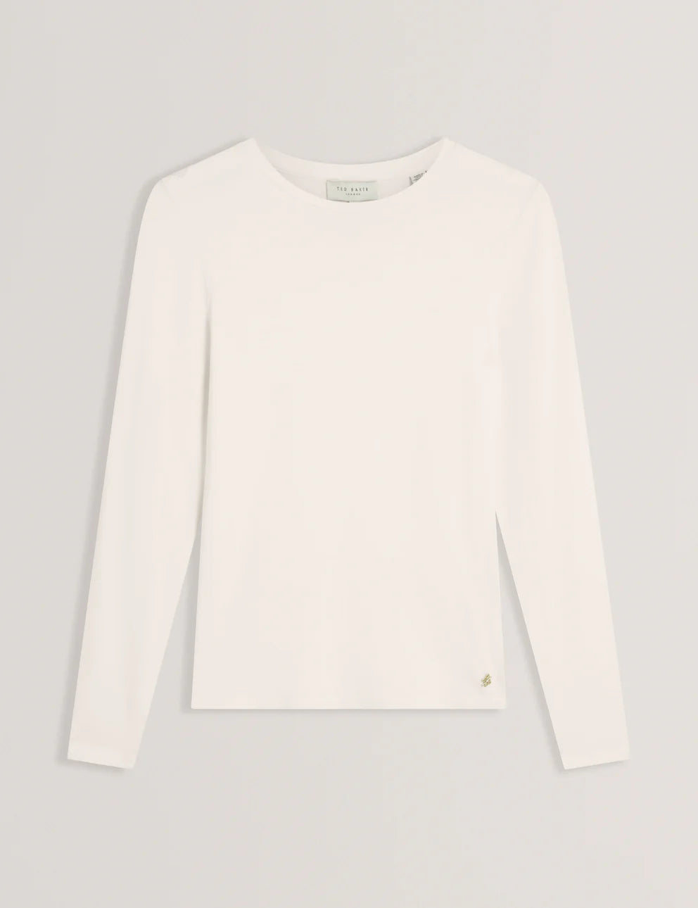 Ted Baker Arania Long Sleeve Fitted Jersey | Ivory