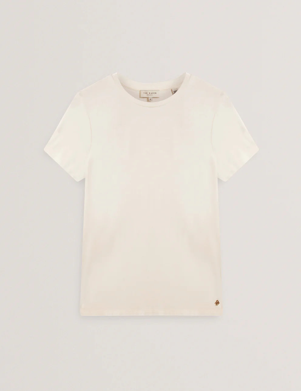 Ted Baker Larnaa Short Sleeve Fitted Tee | Ivory