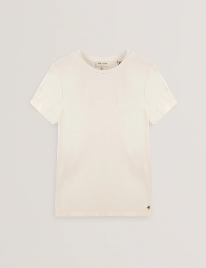 Ted Baker Larnaa Short Sleeve Fitted Tee | Ivory