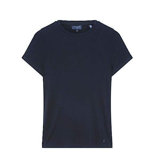 Ted Baker Larnaa Short Sleeve Fitted Tee | Navy