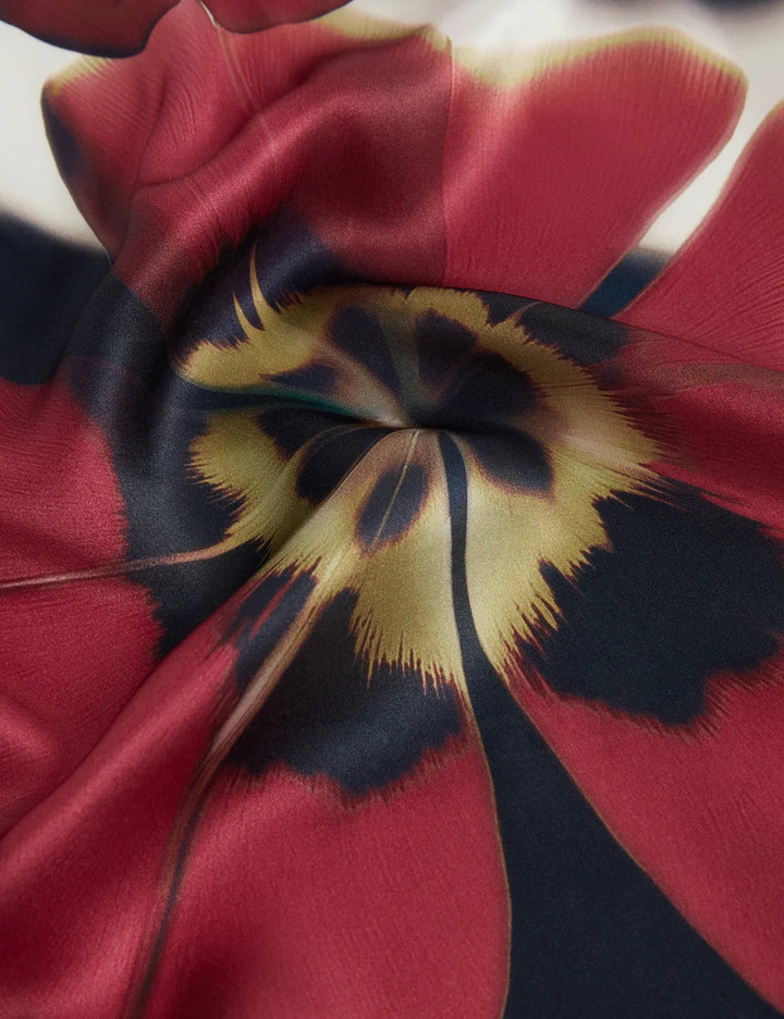 Ted Baker Jeeann Floral Printed Silk Square Scarf | Blue