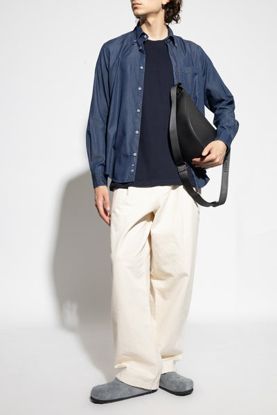 Paul & Shark Giza Cotton X-Soft Light Denim Shirt | Navy