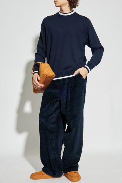 Paul & Shark Cool Touch Wool Crewneck | Navy