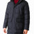 Paul & Shark Re-Goose Down Long Puffer with Shark Fin | Black