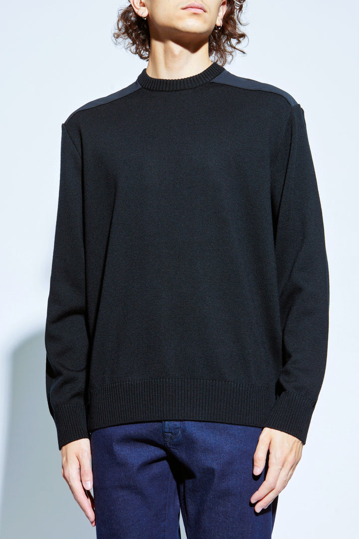 Paul & Shark Typhoon Re4x4 Soft Cool Touch Wool Crewneck | Navy