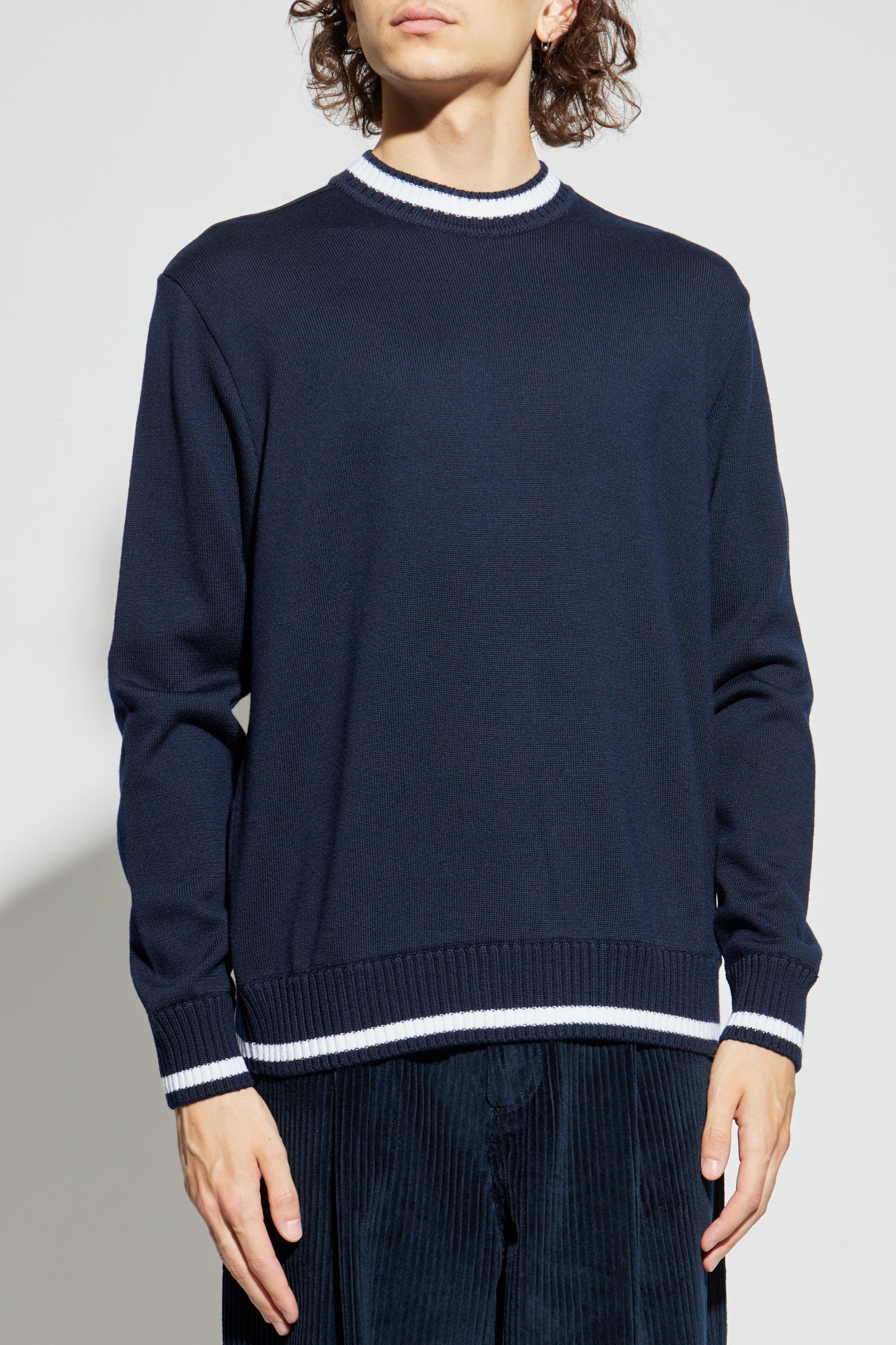 Paul & Shark Cool Touch Wool Crewneck | Navy