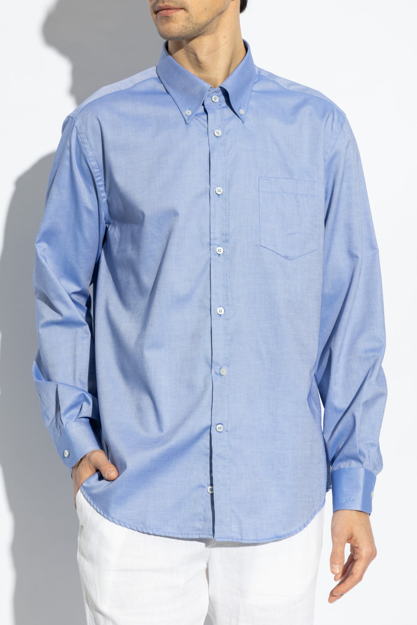 Paul & Shark Cotton Summer Oxford Shirt | Blue