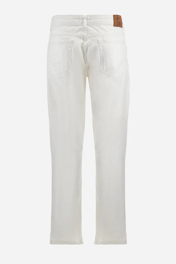 La Martina Jeans Stretch Cotton Drill in Regular Fit - Yuszef | White