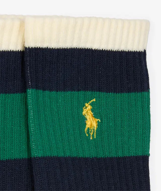 Ralph Lauren Crew Sock three-pack | Red/Green/Yellow