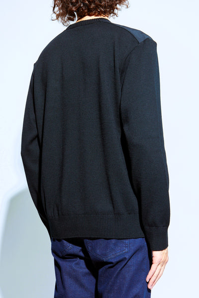 Paul & Shark Typhoon Re4x4 Soft Cool Touch Wool Crewneck | Navy