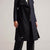 Ted Baker Rose Midi Length Belted Wool Wrap Coat | Navy