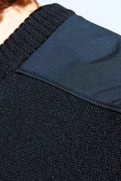Paul & Shark Typhoon Re4x4 Soft Cool Touch Wool Crewneck | Navy
