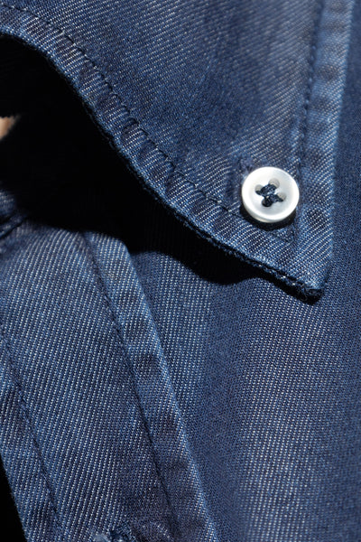 Paul & Shark Giza Cotton X-Soft Light Denim Shirt | Navy