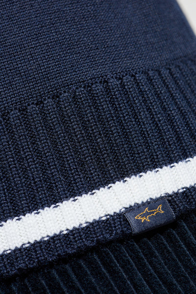 Paul & Shark Cool Touch Wool Crewneck | Navy