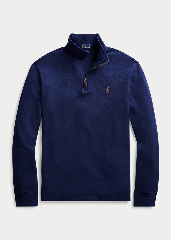 Ralph Lauren Estate Rib Quarter-Zip Sweater | Cruise Navy